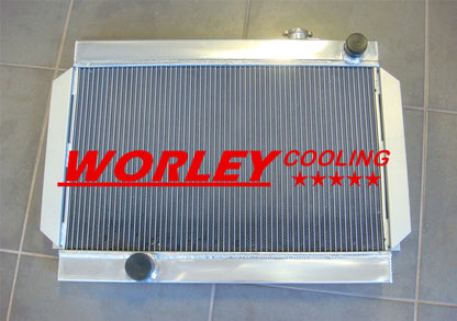 Aluminum Radiator + Fan for Holden Kingswood HQ HJ HX HZ Torana LH LX V8 (1971-1980)