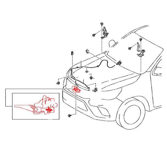 Bonnet  Latch Striker Lock for Toyota Hilux2005-2015