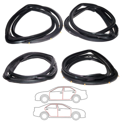Door Weatherstrip Seal for Nissan Sentra Sunny Sedan B13 1990-1994