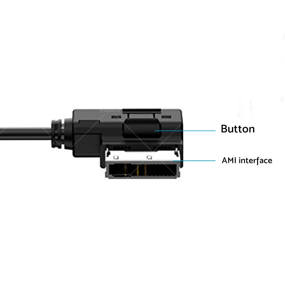 AUX MP3 Cable Adapter for Audi Q3 Q5 Q7 R8 A3 A4 A5 A6 (2008-2023)