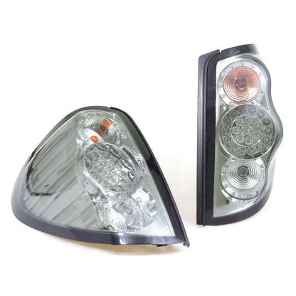 Rear LED Tail Light Light  Smoke Black for Mitsubishi L200 Triton 2005-2015
