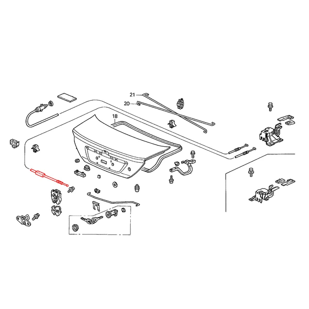 Bonnet Release Cable for Honda City Fit Aria 2WD GD8 GE1 2003-2005