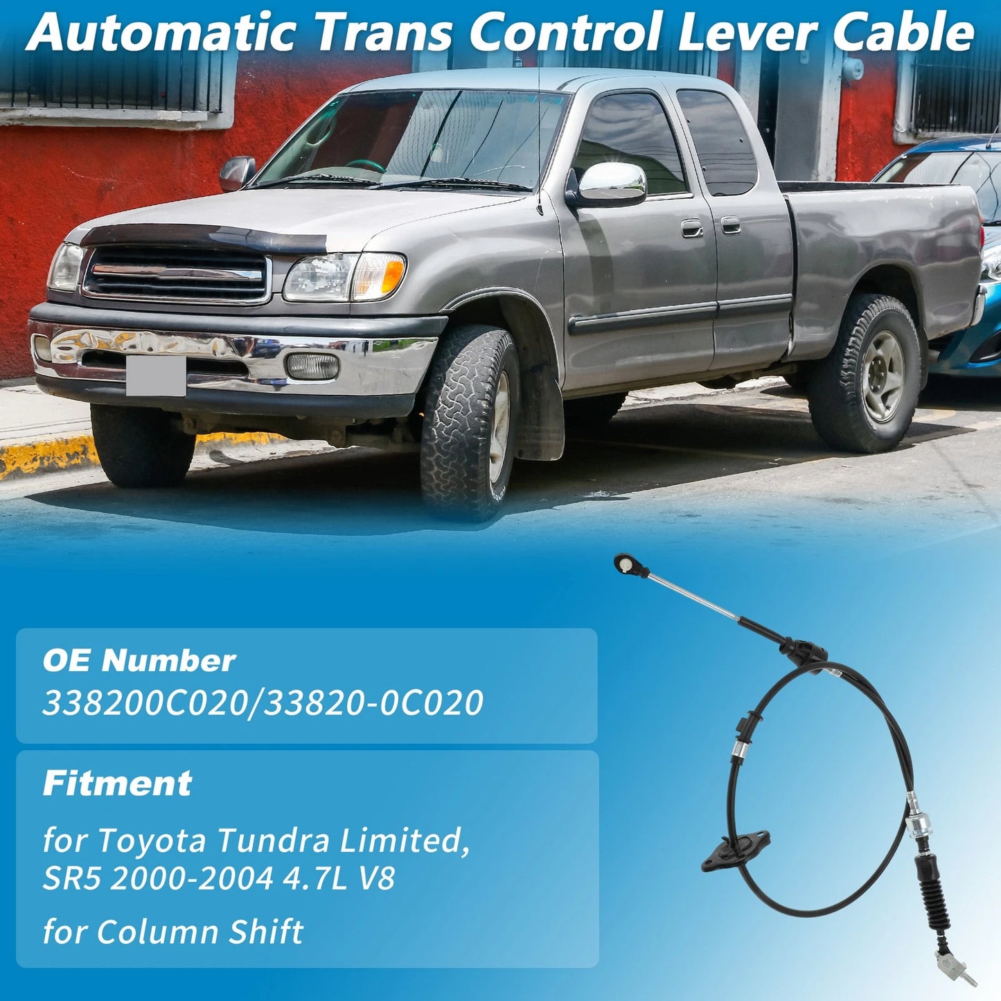 Auto Trans Gear Shift Cable for Toyota Tundra Limited SR5 (2000-2004)