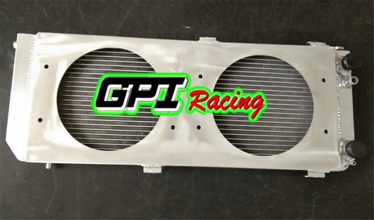 Aluminum Radiator + Fan + Shroud for Audi 100 44, 44Q, C3 1.8 quattro (1982-90)