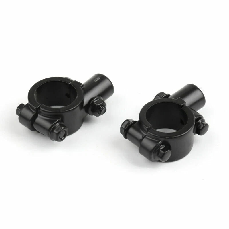 1" Handlebar Clamp for Motorcycle Bike - 10MM Thread Mirror Mount