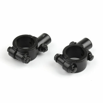 1" Handlebar Clamp for Motorcycle Bike - 10MM Thread Mirror Mount