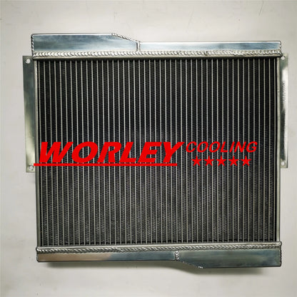 Aluminum Radiator + Black Hose for MG MGB GT/ROADSTER (1977-1980)