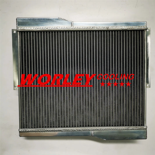 Aluminum Radiator + Black Hose for MG MGB GT/ROADSTER (1977-1980)