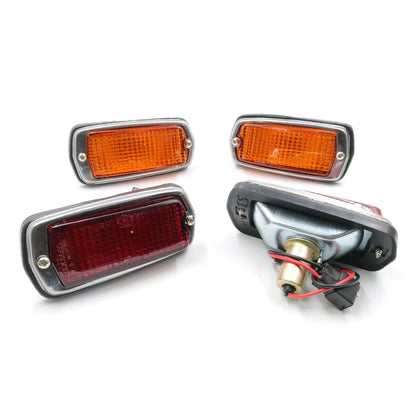 Side Marker Light  Set Red Amber for Nissan Datsun 510 1600 120Y B210 240Z