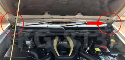 1 Set Front Hood Hinge for Isuzu D-Max / Holden Rodeo (2012-2017)