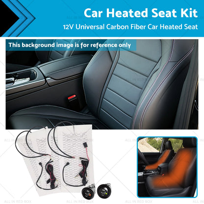 4PCS Heated Seat Heater Kit for Universal Cars with Round Switch (N/A)