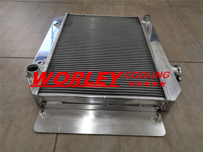 Aluminum Radiator + Fan for Holden HD HG HQ HJ HK HT LH LX (1965-1980)