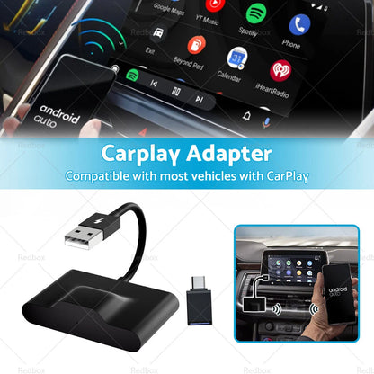 Auto Wireless Carplay Adapter for Most Vehicles with CarPlay (2020-2023)