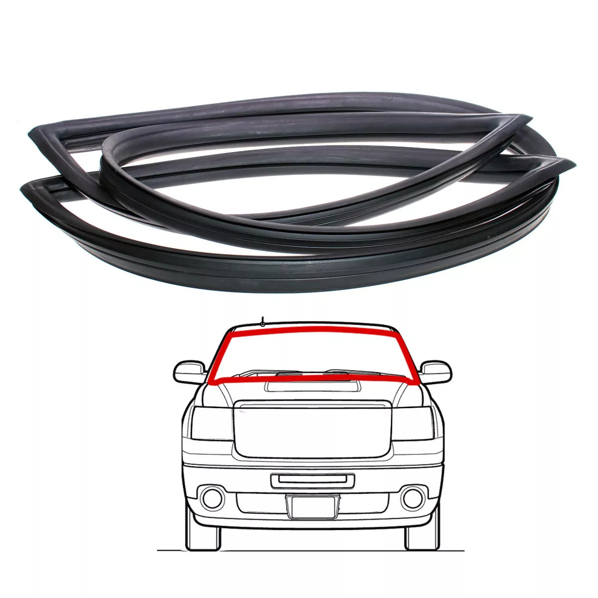 Front Windshield Weatherstrip for Mitsubishi Triton L200  1984-1986