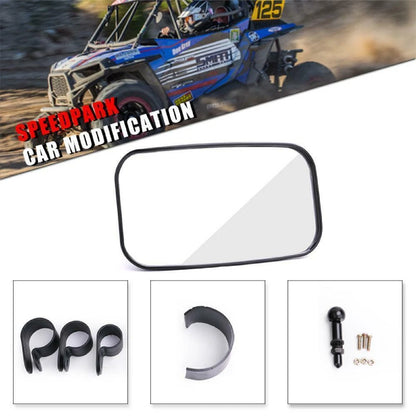 1.5" Rectangular Rear View Mirror Bar for Kawasaki Mule & Can-Am Commander (2010-2023)