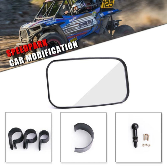 1.5" Rectangular Rear View Mirror Bar for Kawasaki Mule & Can-Am Commander (2010-2023)