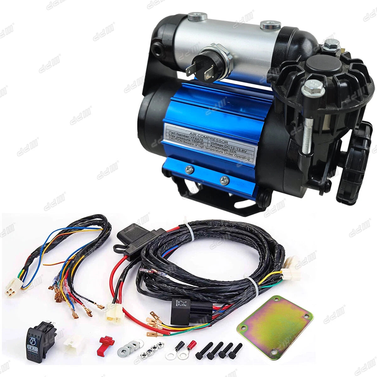 Tankless Air Compressor for Heavy Duty Use - 12V – Exclusive Motors