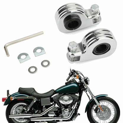 1.25" Highway Crash Bar Foot Pegs for Harley Dyna (2006-2017)