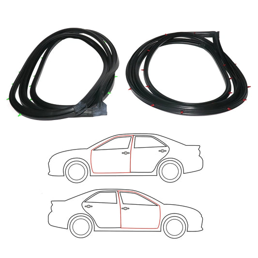 Front Door Weatherstrip x2 for Suzuki Escudo 5-Door SUV 1990-2005