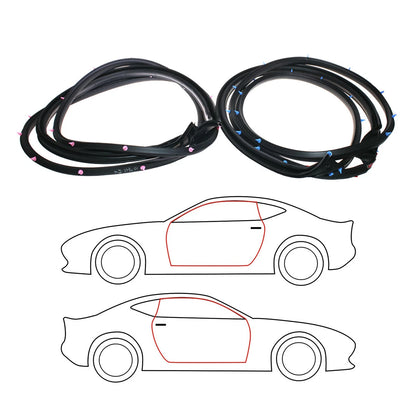 Front Door Weatherstrip Set for Toyota Hilux2-Door 2004-2015