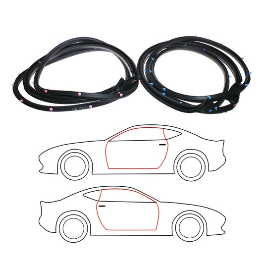 Front Door Weatherstrip Set for Toyota Hilux2-Door 2004-2015