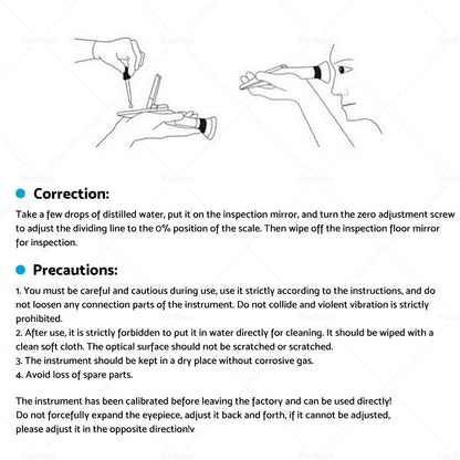 0-80% Range ATC Alcohol Refractometer for Liquor Testing