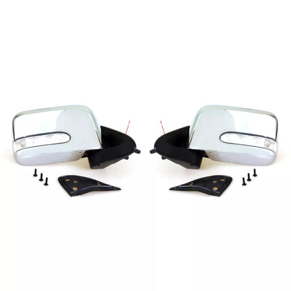 Chrome Door Mirrors LED for Nissan D22 Navara 1997-2004