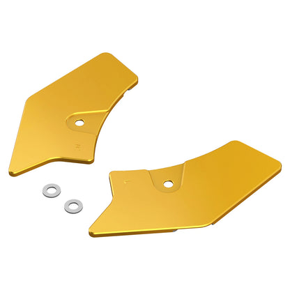 1 Pair Gold Aluminum Neck Covers for Harley Ultra Limited FLHTK (2017-2022)