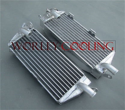 Aluminum Radiator + Blue Hose for Husqvarna AE/CR/WR/XC 400/430/500 (1984-87)