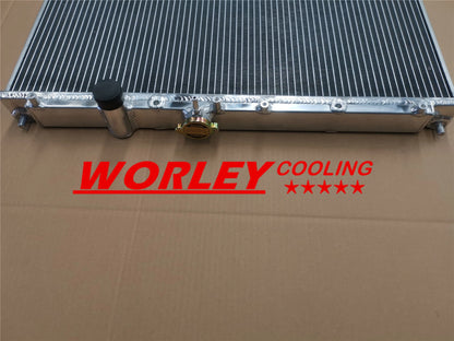Aluminum Radiator + Dual Fan for Mitsubishi Lancer EVO I-III (1992-1995)