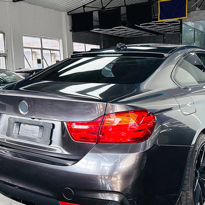 1 x Carbon Style Rear Boot Spoiler Lip for BMW 4 Series F32 (2014-2020)