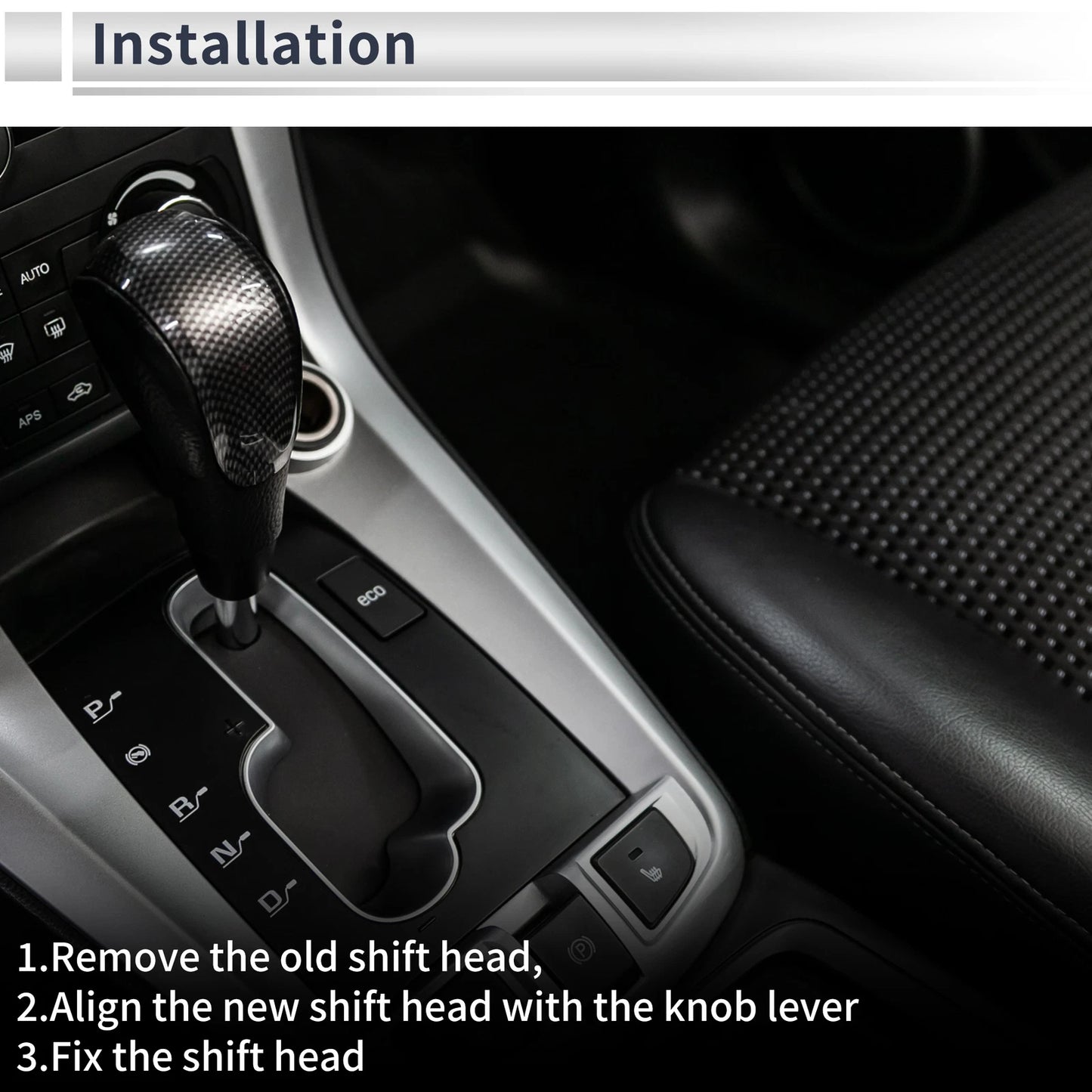 Automatic Gear Shifter Knob for Toyota Mark X Reiz X120 (2004-2009) Black