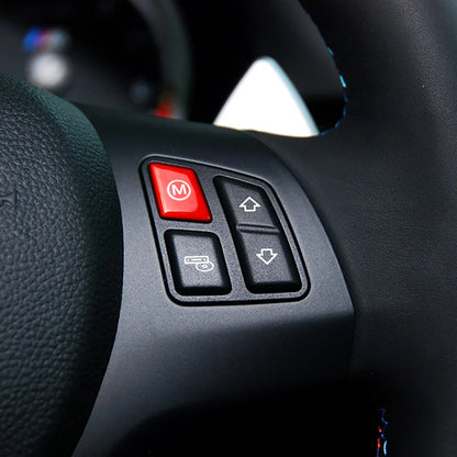1 x Red Start Stop Button + M Cover Cap for BMW 3 Series M3 E90 E91 (2007-2013)
