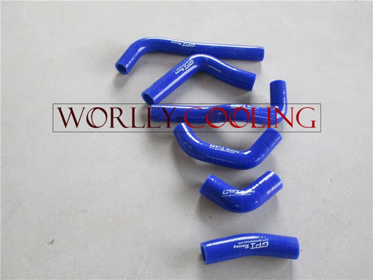 Aluminum Radiator + Blue Silicone Hose for Honda CRF450R (2002-2004)