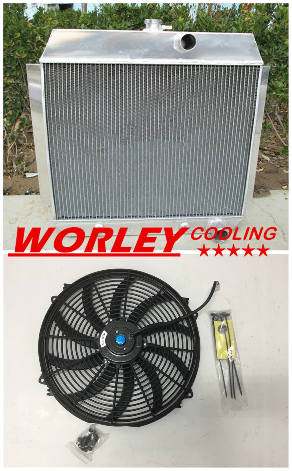 Aluminum Radiator for CHEVY L6 Bel Air (1951-1954)