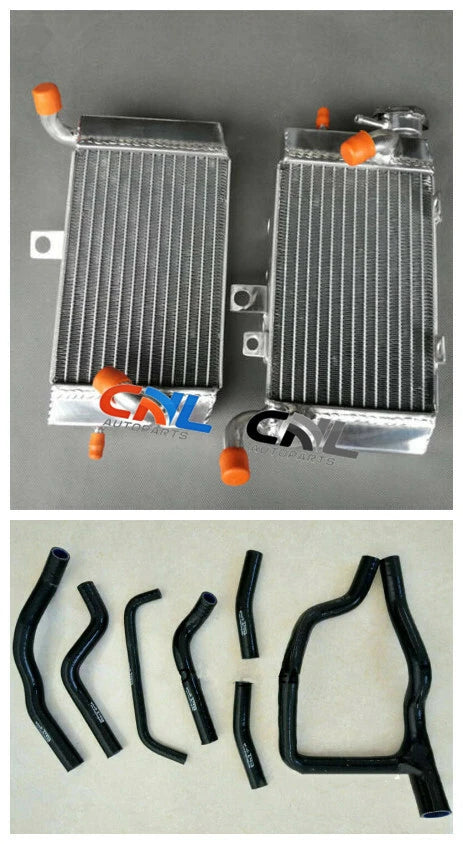 Aluminum Radiator + Black Silicone Hose for Honda XRV750 Africa Twin (1988-2003)