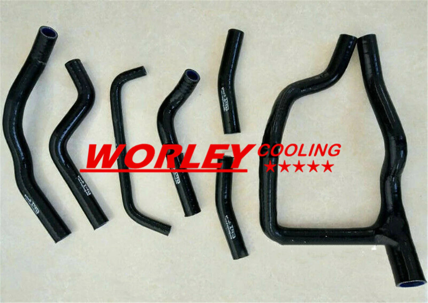 Aluminum Radiator + Black Silicone Hose for Honda XRV750 (1990-2003)