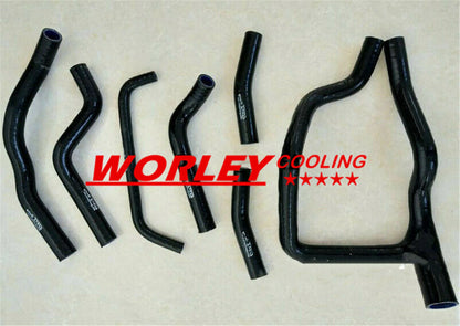 Aluminum Radiator + Black Silicone Hose for Honda XRV750 (1990-2003)