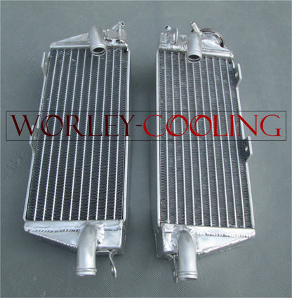 Aluminum Radiator + Blue Hose for Husqvarna AE/CR/WR/XC 400/430/500 (1984-87)