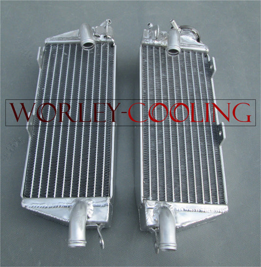Aluminum Radiator + Blue Hose for Husqvarna AE/CR/WR/XC 400/430/500 (1984-87)