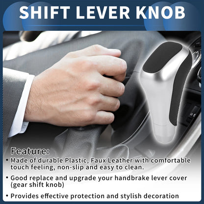 Automatic Gear Shifter Knob for Toyota 4Runner (2012-2021) - Silver Plastic