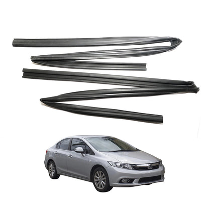 Rear Door Glass Run Channel for Honda Civic 4-Door 2012-2015