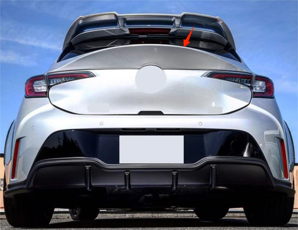 Unpainted Rear Middle Spoiler Wing for Toyota Corolla Hatchback (2019 ...