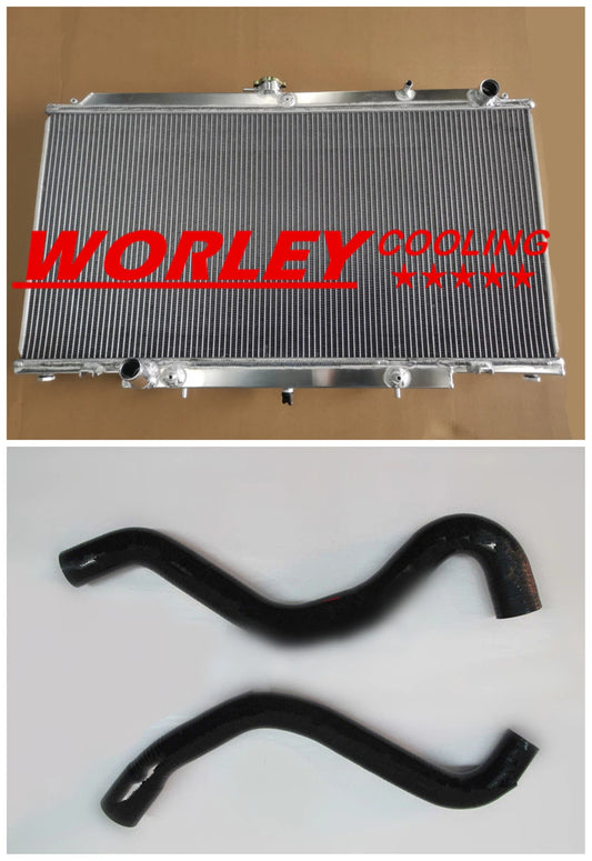 Alloy Radiator & Black Hose for Nissan Patrol GU Y61 3.0L ZD30 (2000-2006)