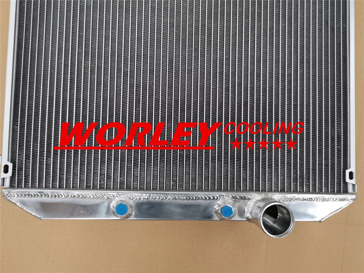 Aluminum Radiator & Fan for Ford Falcon XR XT XW XY Windsor 289 302 35 ...