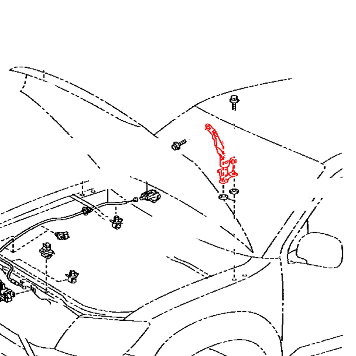 BonnetHinges for Toyota Wagon 2005-2015
