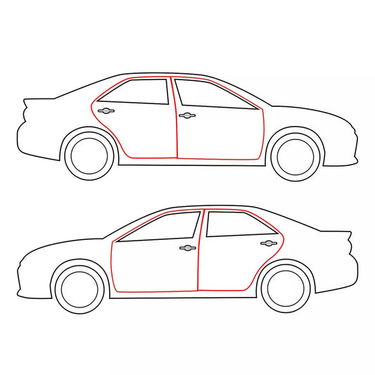 Door Weatherstrip Seal Set for Honda Accord LX DX EX SE 1990-1993