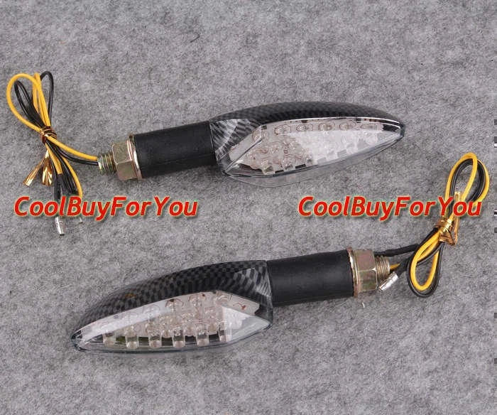 2 x Plastic LED Turn Signal Lights for Universal Vehicles