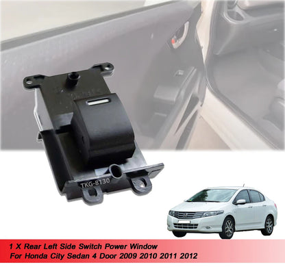 1 x Rear Left Power Window Switch for Honda City Sedan (2009-2012)