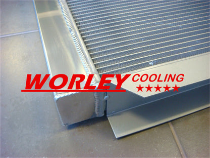 Aluminum Radiator + Fan for Holden Kingswood HQ HJ HX HZ Torana LH LX (1971-1980)